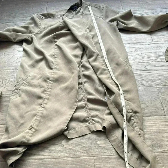 🔥Matteson🔥 | Army green waterfall open drape cardigan light jacket - Picture 9 of 10